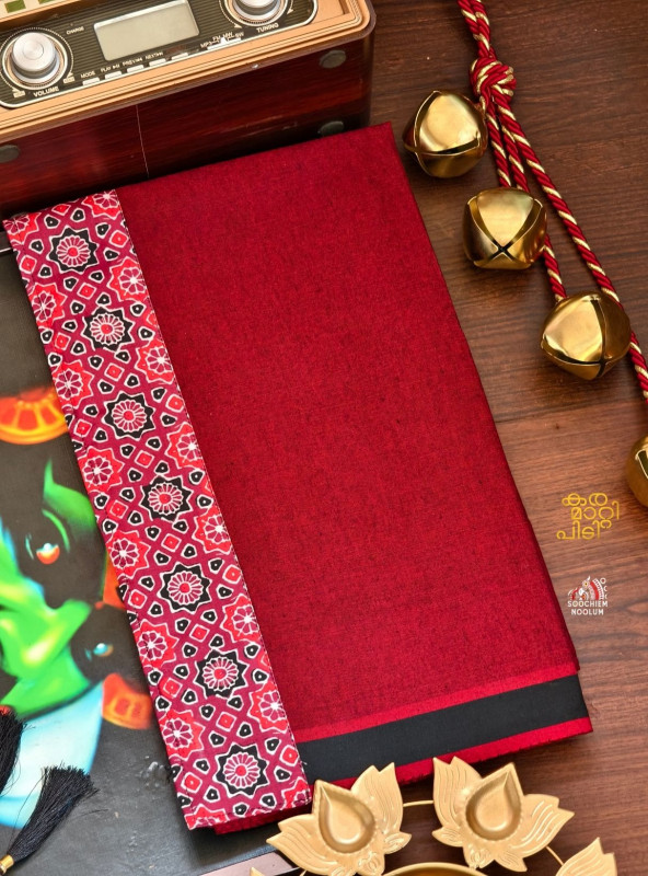 Marood Red Limited Edition Cotton Dhoti
