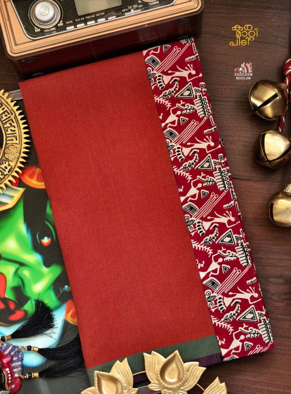 Kavy Orange Limited Edition Cotton Dhoti