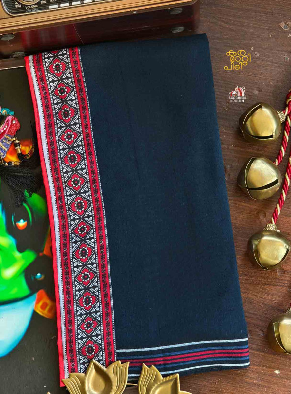 Navy Blue Limited Edition Premium Handloom Dhoti