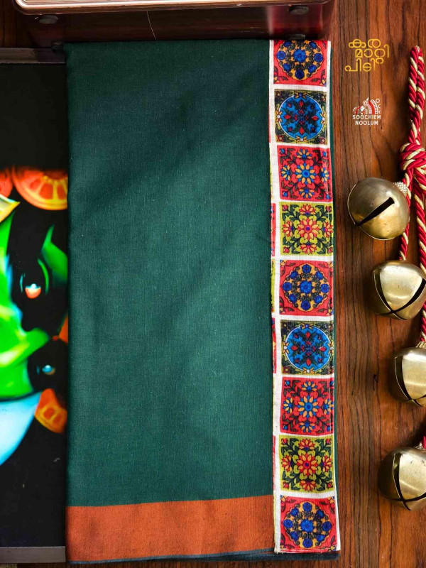 Bottle Green Limited Edition Cotton Dhoti[DHOTI000425]