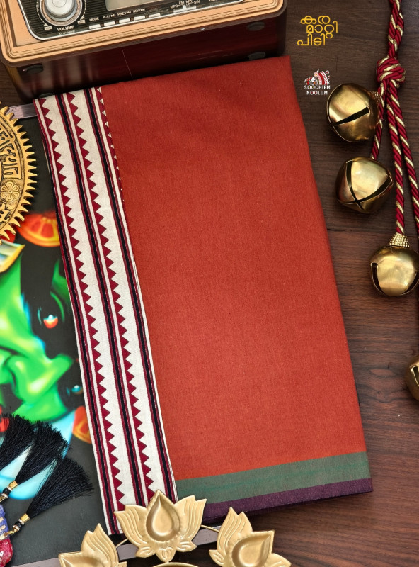 Kavy Orange Limited Edition Cotton Dhoti