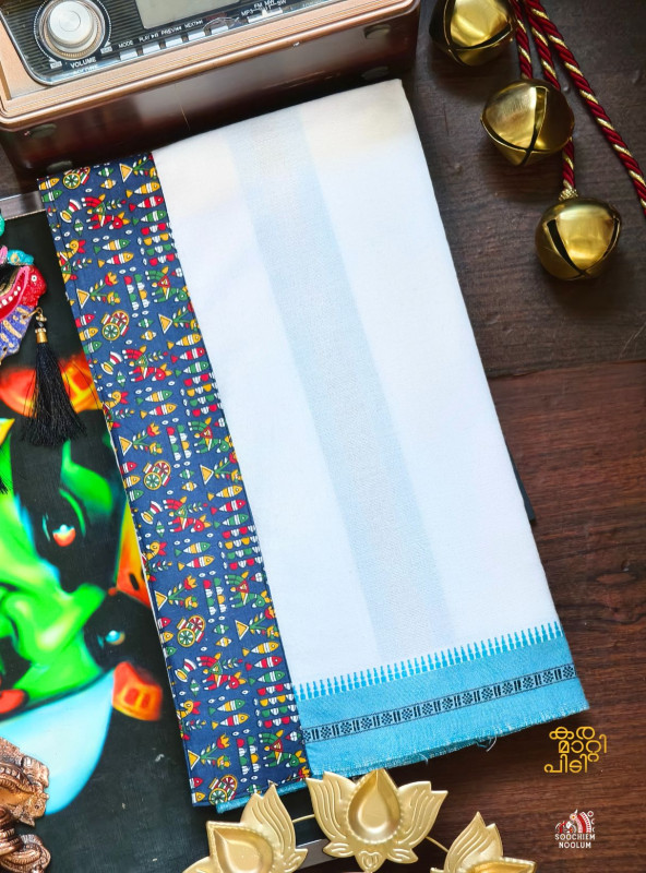 Pure-White Limited Edition Premium Cotton Dhoti Handloom