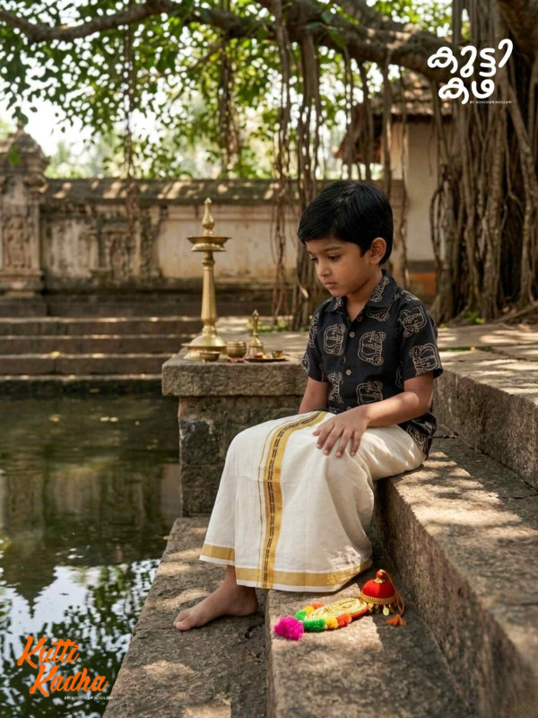 Hand Block Cotton Shirt For Kids [KSHIRT00034]